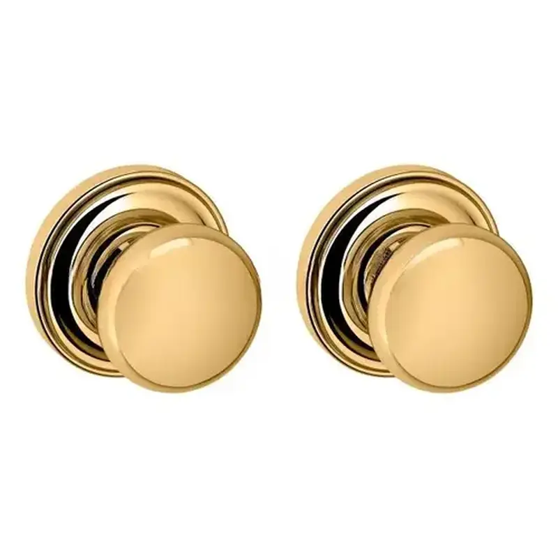 Baldwin 5000003FD Preconfigured 5000 Knob with 5048 Rose Full Dummy Lock Lifetime Brass Finish