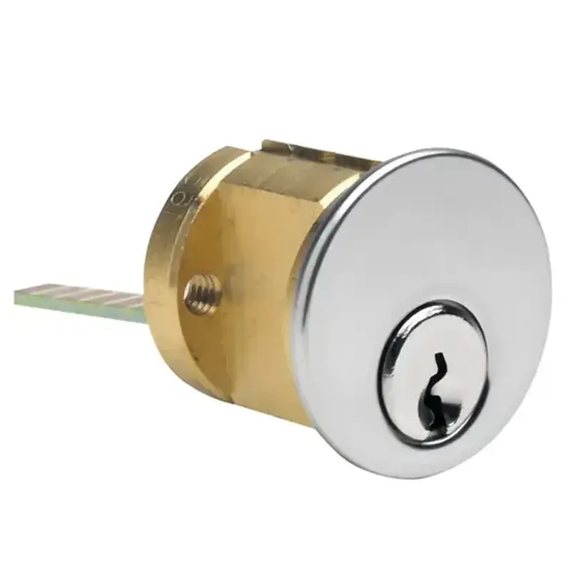 Kaba Ilco 7075CA10-26-KA2 Rim Cylinder Bright Chrome