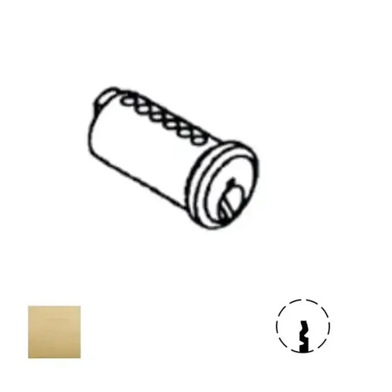 Corbin Russwin 488K98 D2 606 2000 Series Key-In-Knob Cylinder Plug Only, Satin Brass