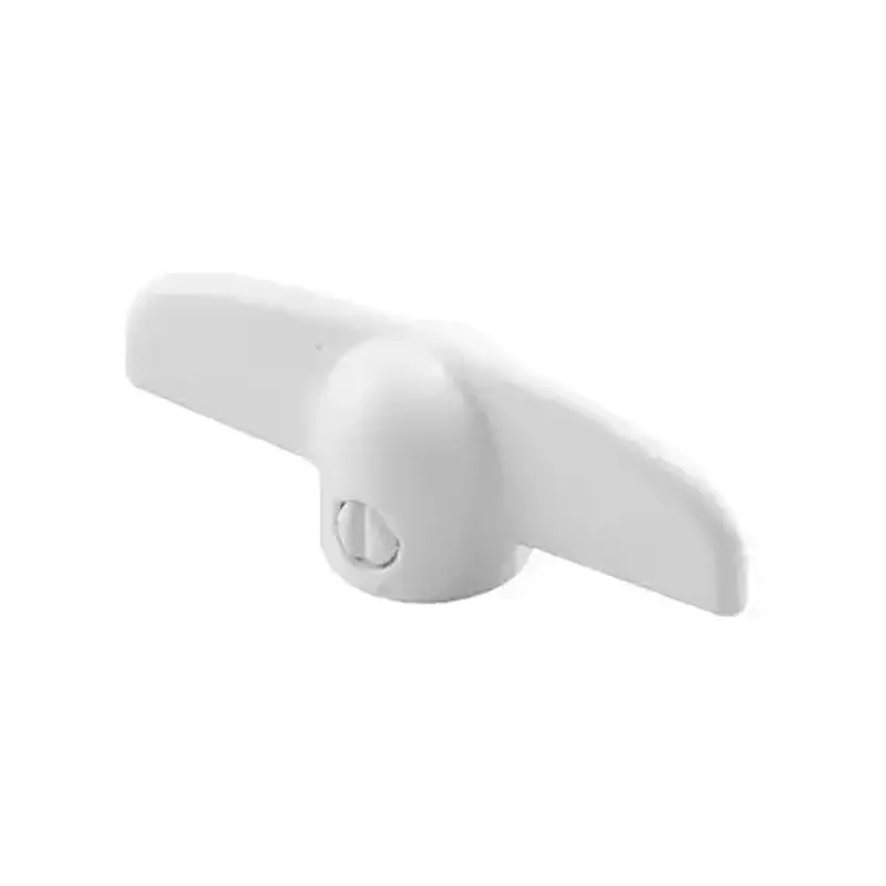 CRL H3804 White T-Crank Window Handle With 11/32" Spline Size for Truth