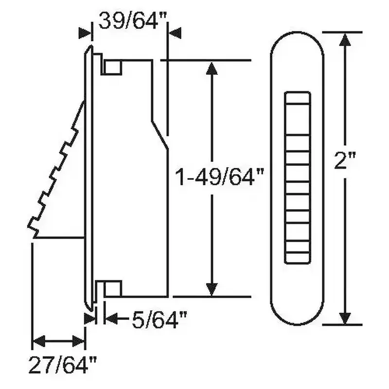 Brixwell 85-1245ew VENT STOP EURO WHITE