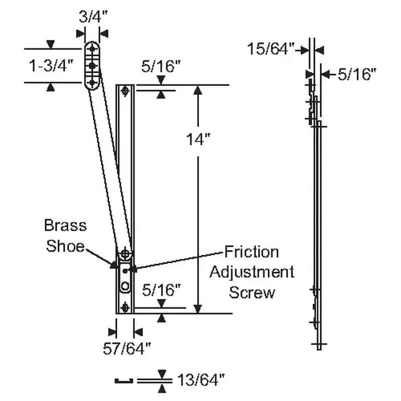 Brixwell 28-14-10-0 Friction Adjuster Heavy Duty