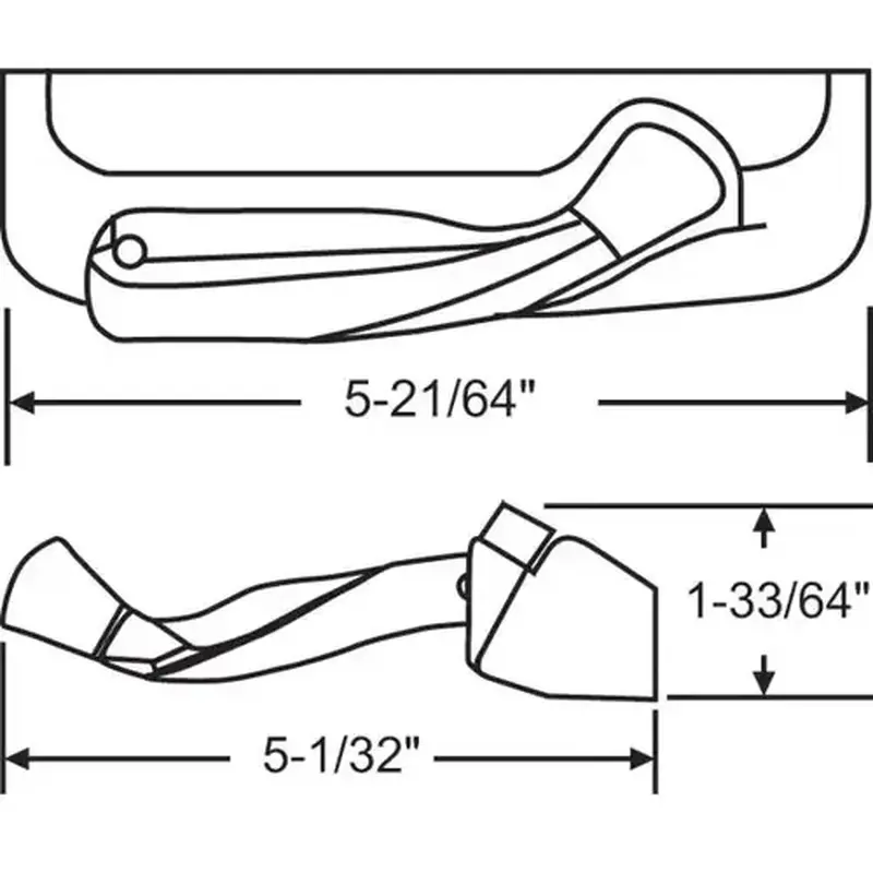 Brixwell 37-216-87 Tango Folding Handle And Cover gold 5-21/64in Cover Long 5-1/32in Handle Length plastic Cover Metal Handle