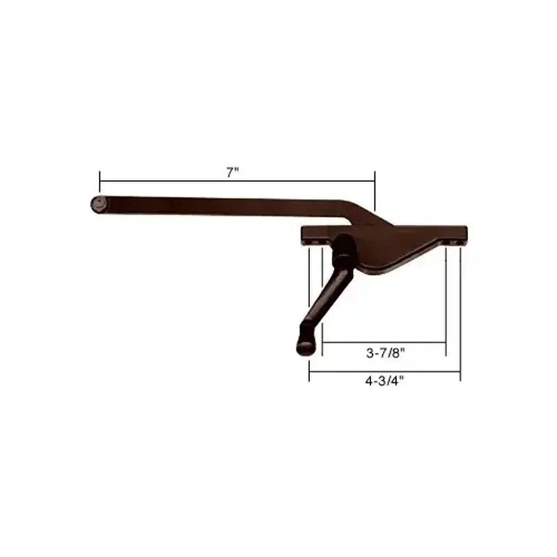 CRL 5007RHBRZ Bronze 7" Right Hand Teardrop Series Casement Window Operator