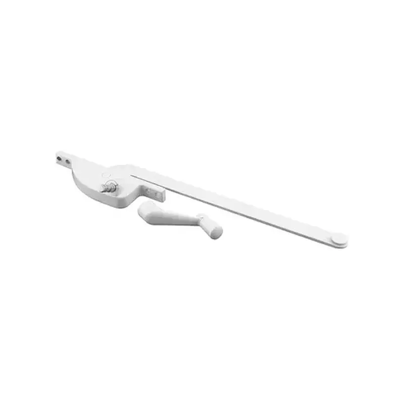 FHC H3708 9" - White Diecast - Casement Operator - Left Hand - Teardrop Type