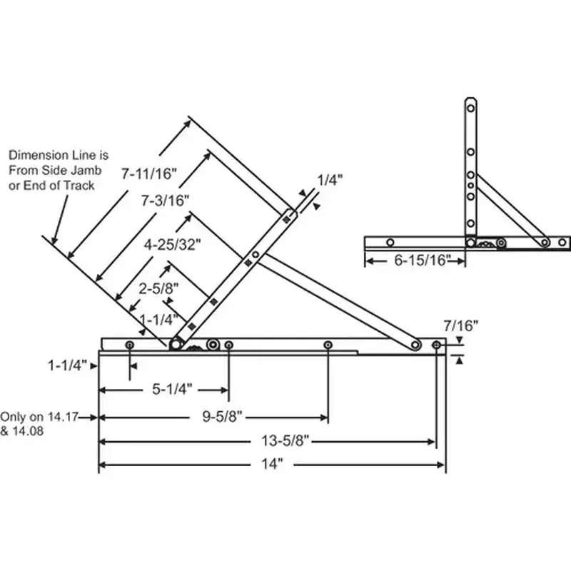 Brixwell 28-15-2 Concealed Hinge Assembly upper Left Lower Right With steel Arm And Rivet standard Brass SnaP-Stud E-Gard
