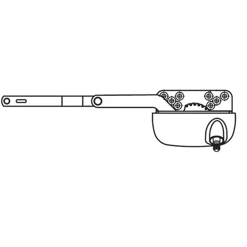 Brixwell 36-411-3e Split Arm Casement Operator white Truth Right Hand handle Sold Separate