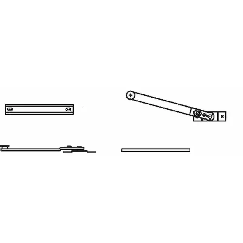 Brixwell 39-482ss Arm And Track Assembly limit Stop Device stainless Steel