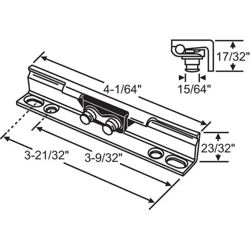 Brixwell 39-691 Awning Bracket Assembly face Mount