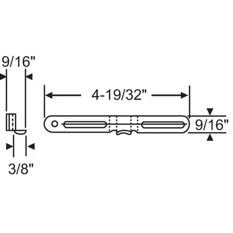 Brixwell 39-79 Sst Keeper (.562) F/truth 24 Series Locking Handle.