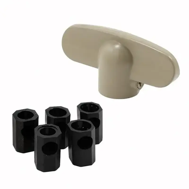 FHC H3895 Tee-Crank Handle Universal with Adapter - Drftwood Driftwood