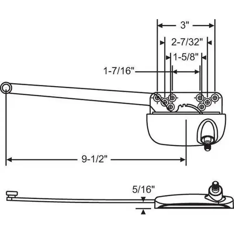 Brixwell 36-128-1e-ss Single Arm Ellipse Casement Op Bronze Truth Left Hand Stainless Steel Roller