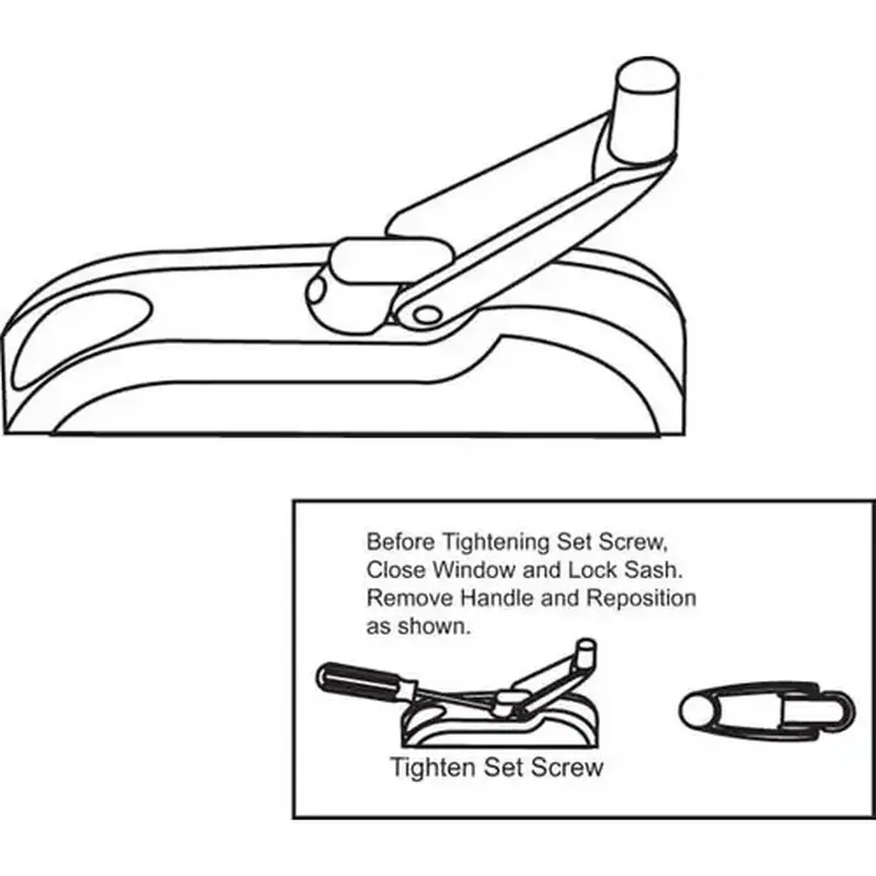 Brixwell 37-220-3 Folding Handle And Cover White fits All Entrygard Products