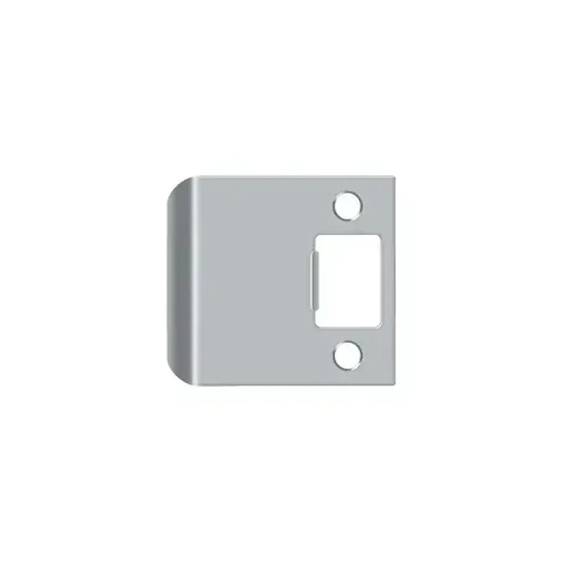 Deltana SPE250U26D Extended Lip Strike Plate, 2 1/4" x 2-1/2" in Brushed Chrome