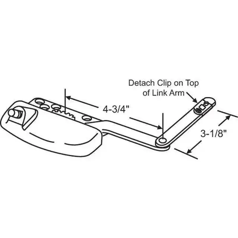Brixwell 36-296-87e Split Arm Casement Operator New Gold Truth Left Hand Handle Sold Seperately