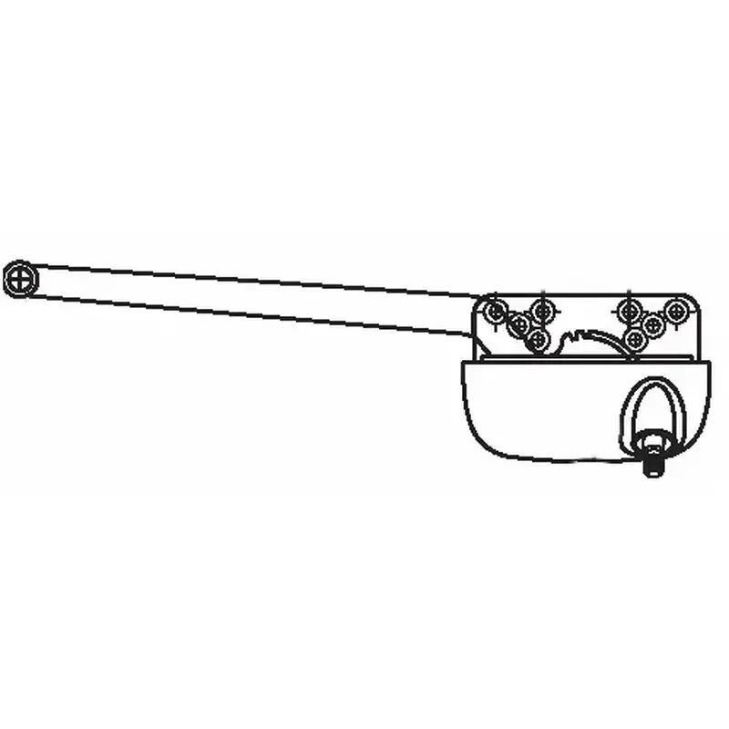 Brixwell 36-331-3e Single Arm Ellipse Casement Op Truth Left Hand 9-1/2in Arm White