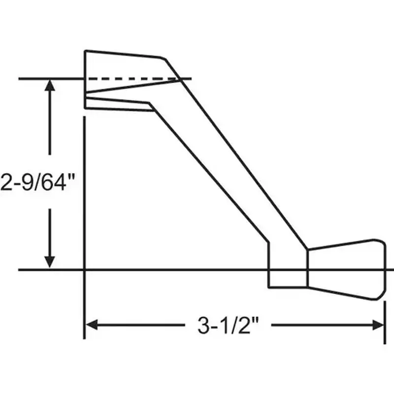 Brixwell 37-137-10 Long Crank Handle Black only Fit Truth 11/32in Spline