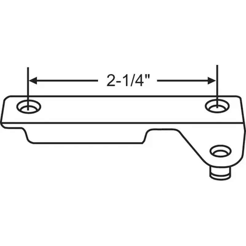 Brixwell 750-1361210 Bracket RH 2-1/4in Center to Center Screw Hole