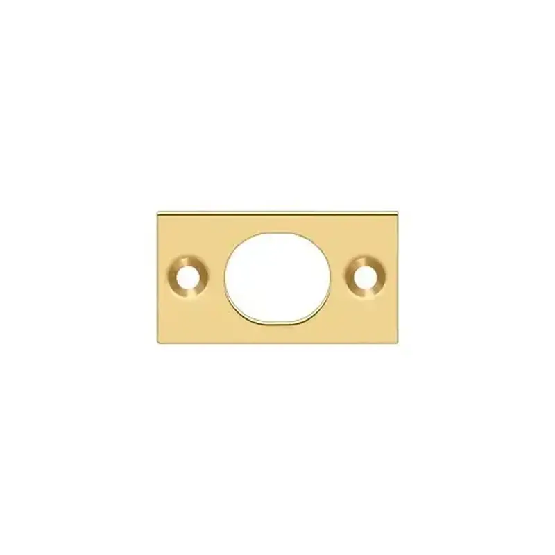 Deltana SP6FBCR003 Strike Plate For 6" Flush Bolt in PVD Polished Brass