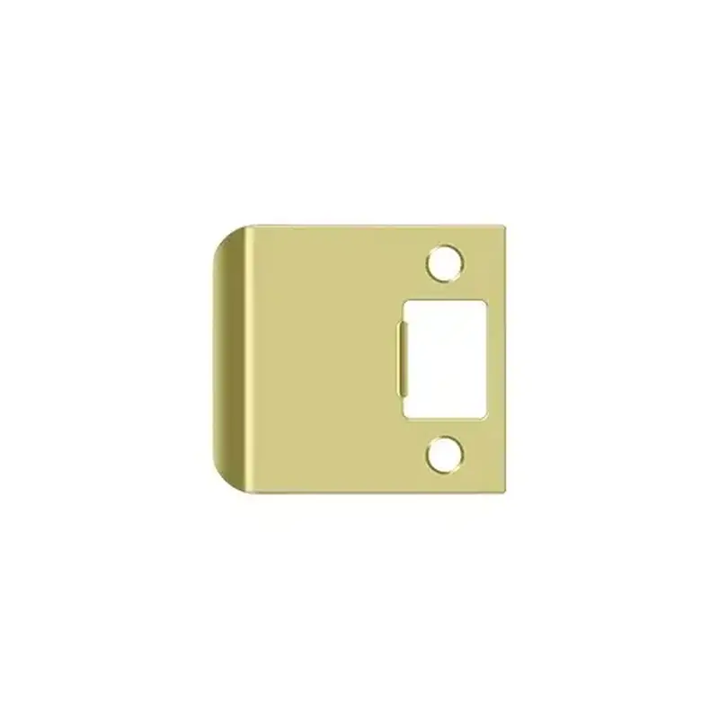 Deltana SPE250U3 Extended Lip Strike Plate, 2 1/4" x 2-1/2" in Polished Brass