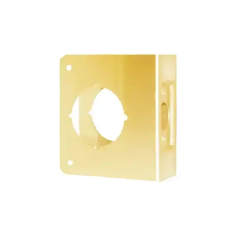 Don Jo 61-PB-CW WRAP AROUND CYLINDRICAL DOOR LOCKS WITH 2-1/8 IN. HOLE, 4 IN. X 4-1/2 IN Bright Brass
