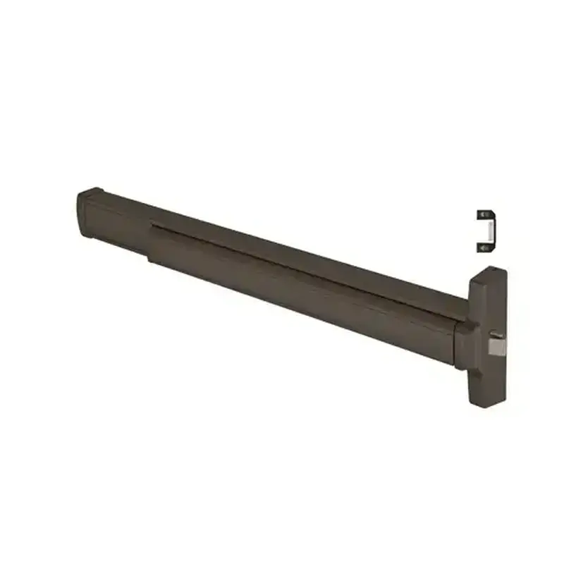 Jackson 312095RC3313 Push Pad Rim Panic Exit Device Right Hand Reverse Bevel Type Dark Bronze Finish