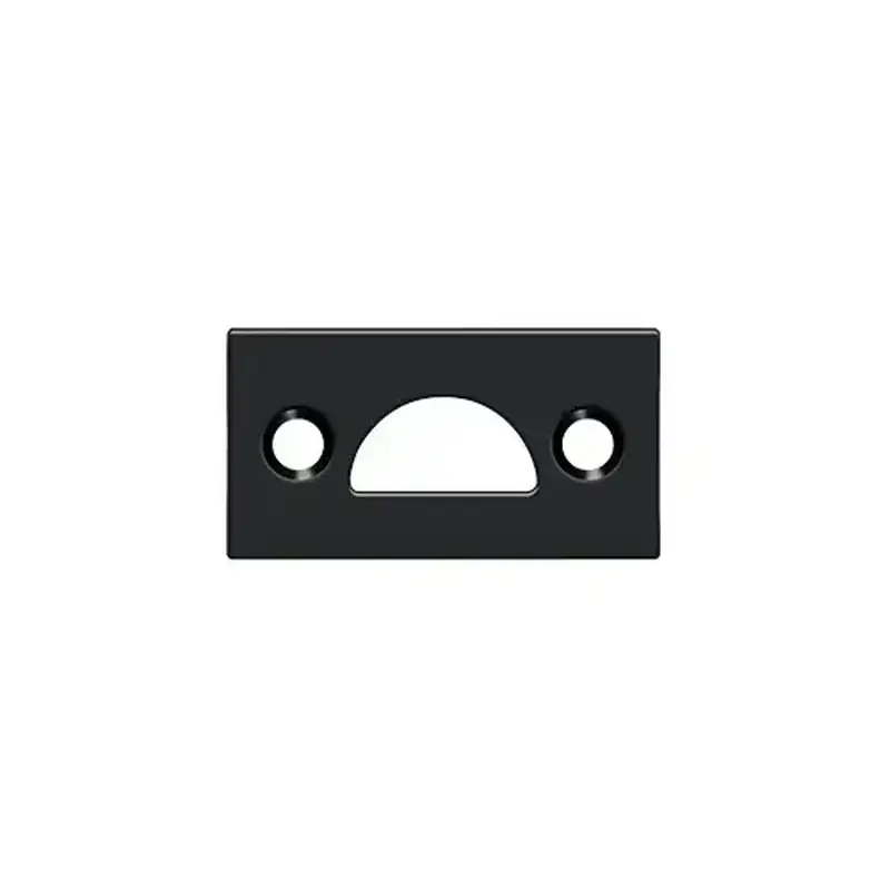 Deltana 178MSTU19 Mortise Strike, Solid Brass in Paint Black