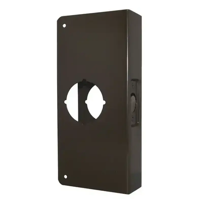 Don Jo CW110B Classic Wrap Around for Cylindrical Door Lock with 2-1/8" Hole for 2-3/8" Backset and 1-3/8" Door Oil Rubbed Bronze Finish