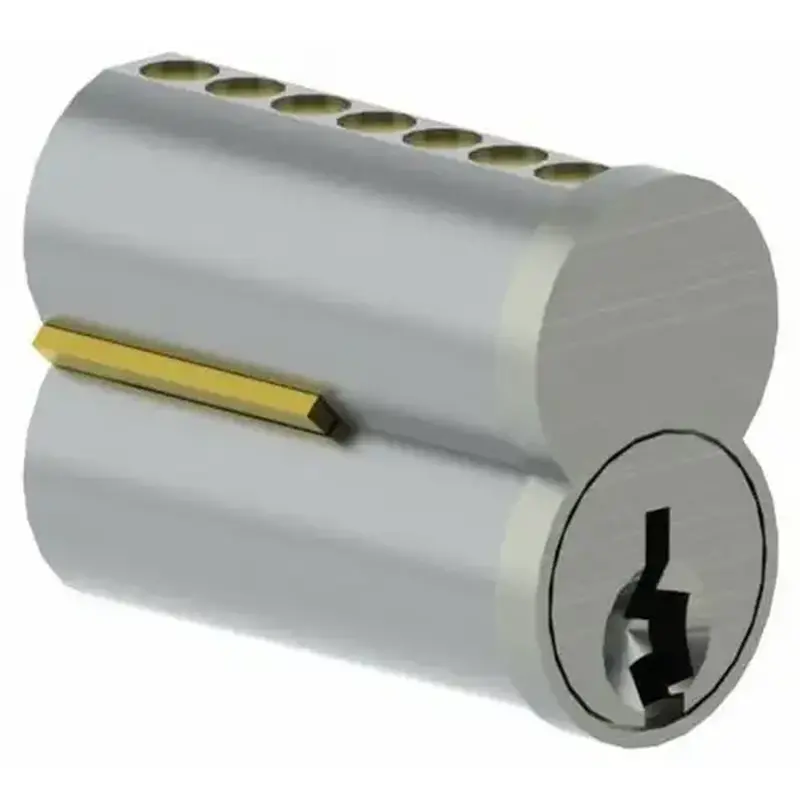 Hager 3982C26D Combinated 7 Pin Hager Keyway Small Format Interchangeable Core with 2 Keys Satin Chrome Finish