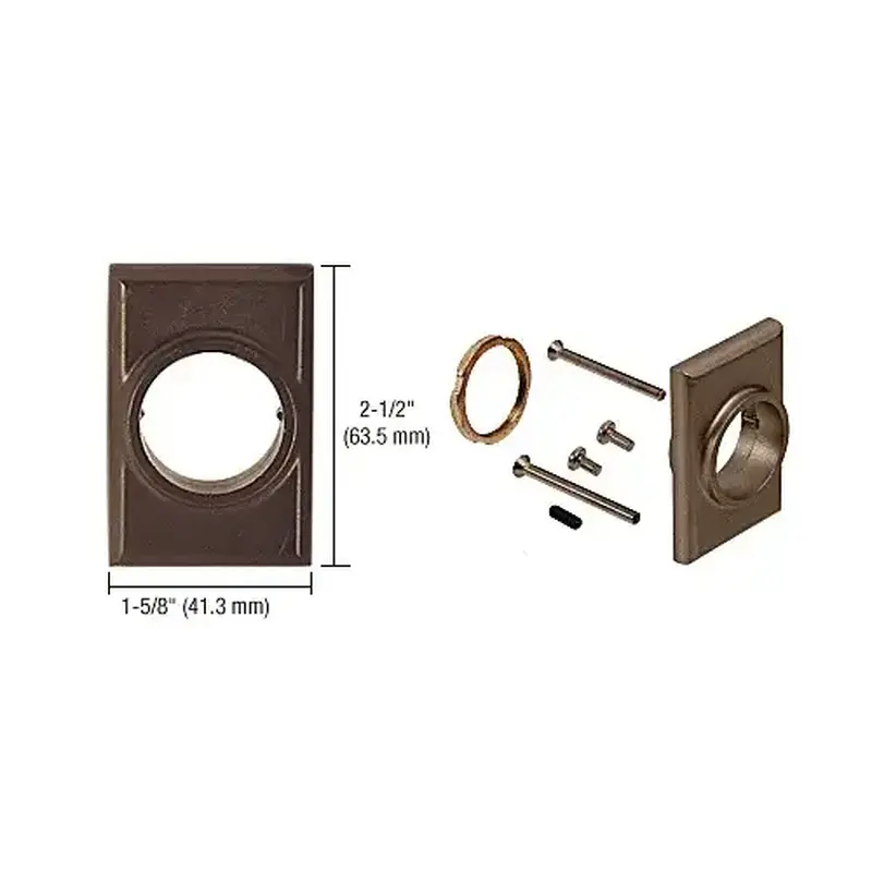 Jackson 30821J313 Mortise Cylinder Mounting Pad Dark Bronze Finish