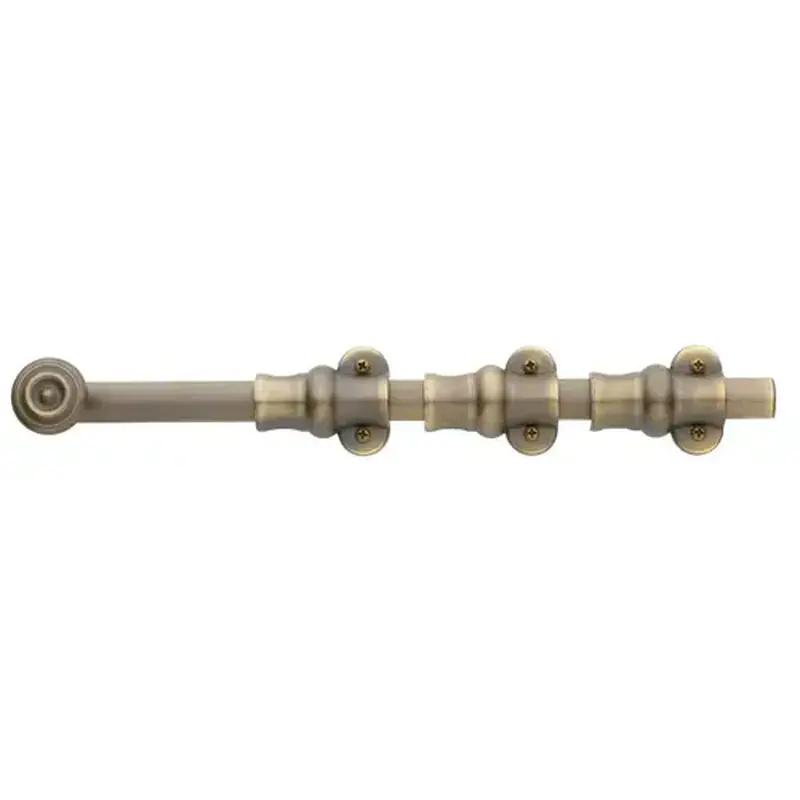 Baldwin 0381033 12" Ornamental Surface Bolt Vintage Brass Finish