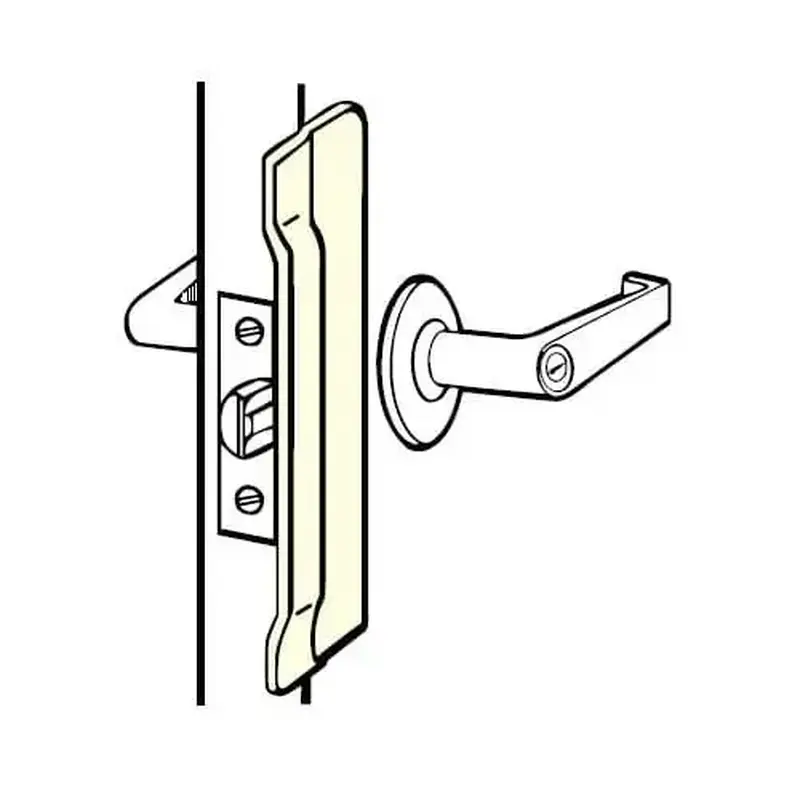Don Jo CLP10632D 6" Commercial Latch Protector for Outswing Doors Satin Stainless Steel Finish
