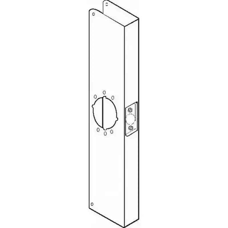 Don Jo CW20CS 20" Classic Wrap Around with 2-3/8" Backset and 1-3/4" Door Stainless Steel Finish