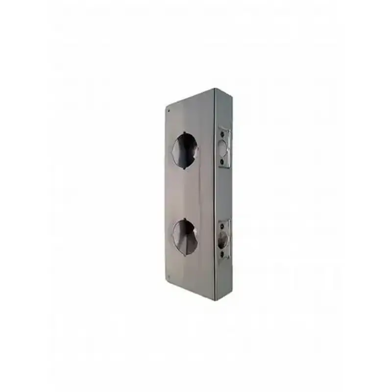 Don Jo CW258S Classic Wrap Around for Double Lock Combination Lockset with Two 2-1/8" Holes 5-1/2" Center with 2-3/4" Backset and 1-3/4" Door Stainless Steel Finish