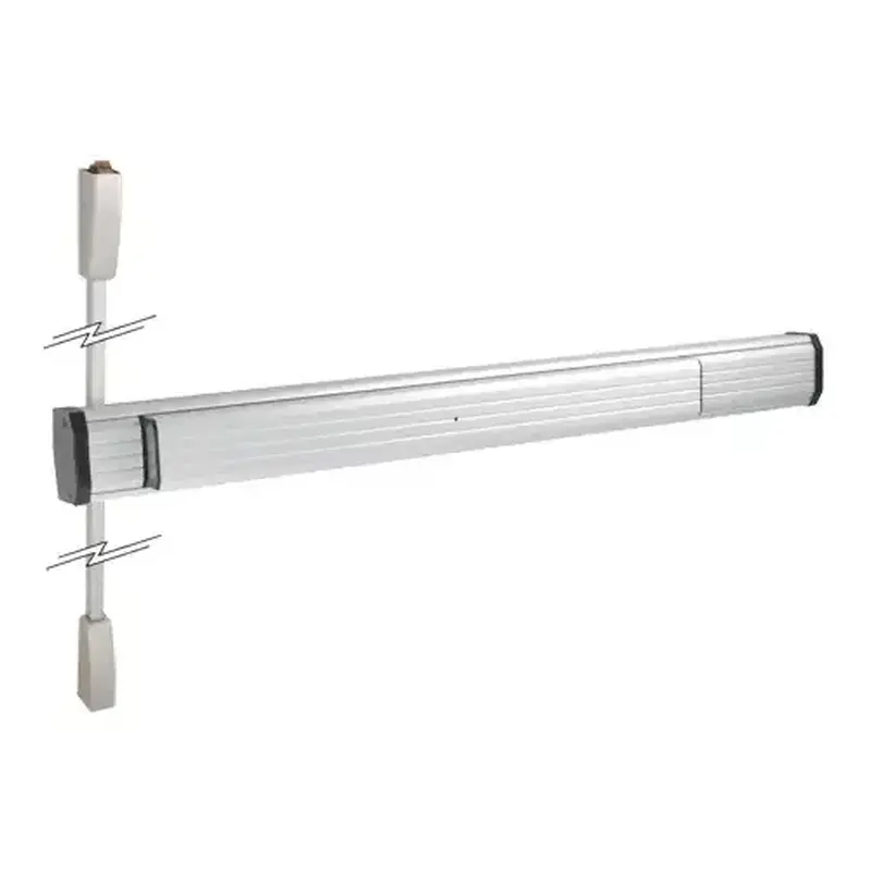 Jackson 31127538628 Push Pad Surface Vertical Rod Panic Exit Device 36" Compatible Door Width Satin Aluminum Finish