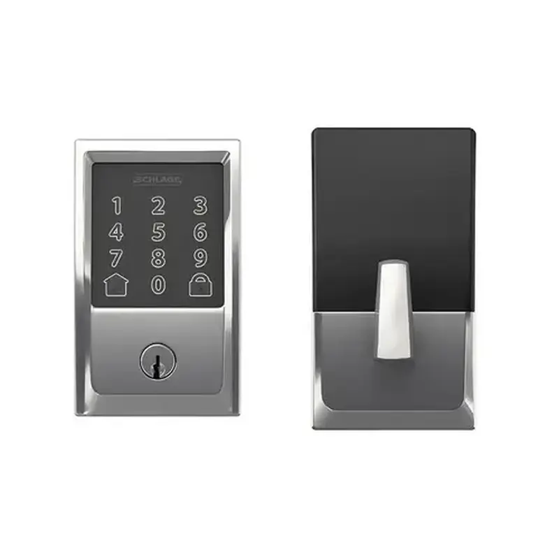 Schlage BE489WB-BOX-CEN-625 Encode Smart WiFi Deadbolt, Century Style, Polished Chrome