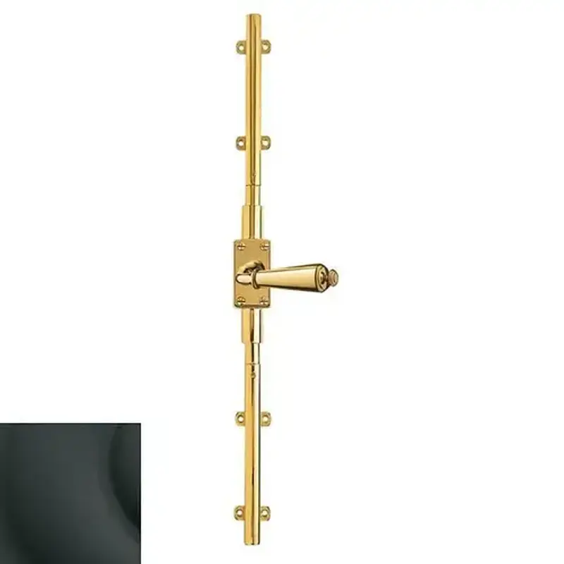 Baldwin 8105190R7LK Right Hand 7' Cremone Bolt Less Knob Satin Black Finish