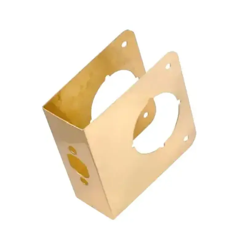 BELWITH PRODUCTS LLC 2051-PB Brass Door Reinforcer, 4-1/2 x 1-3/8 In. Thick
