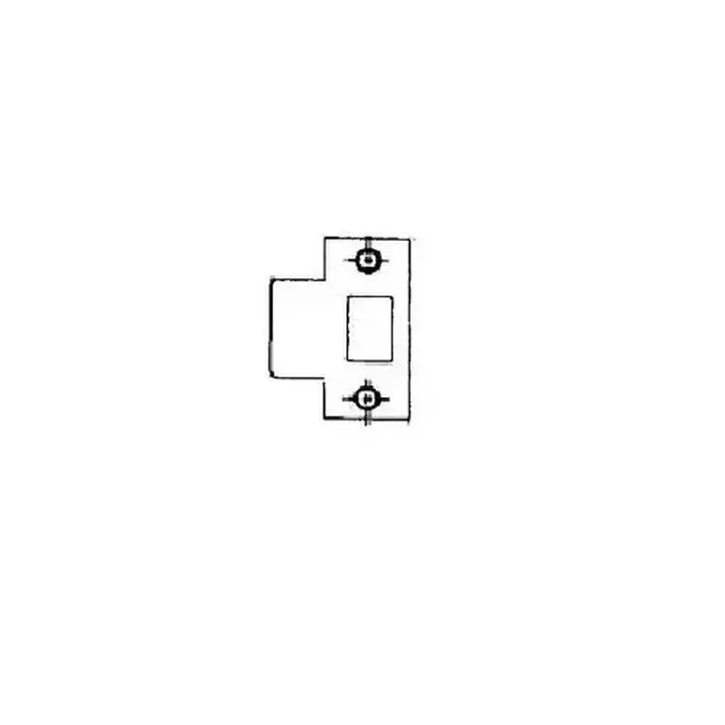 Baldwin 5510056E158 1-5/8" Extended T Strike Lifetime Satin Nickel Finish