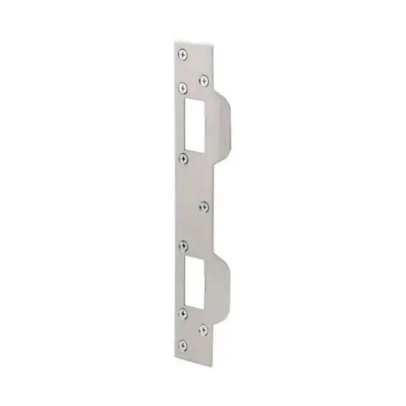 Defender Security U 10385 Security Strike, 6 in L, 1-5/8 in W, Steel, Satin Nickel