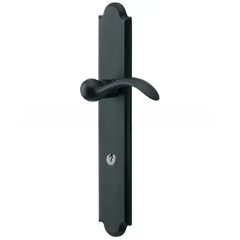 Baldwin MP016402ACT1X Boulder Multi Point Trim Keyed Entry with Turn Knob Configuration 1 Minus Lever Distressed Oil Rubbed Bronze Finish