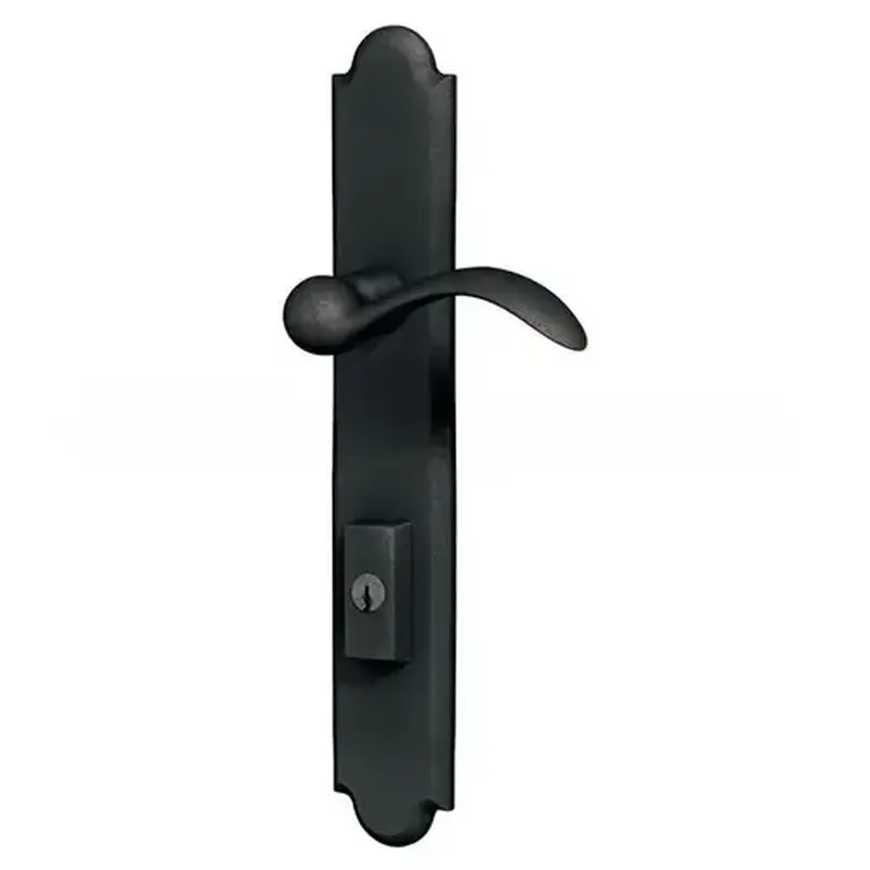 Baldwin MP016402ACT3X Boulder Multi Point Trim Keyed Entry with Turn Knob Configuration 3 Minus Lever Distressed Oil Rubbed Bronze Finish