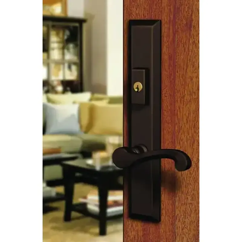Baldwin MP004003ACT5 Concord Multi Point Trim Keyed Entry with Turn Knob Configuration 5 Lifetime Brass Finish