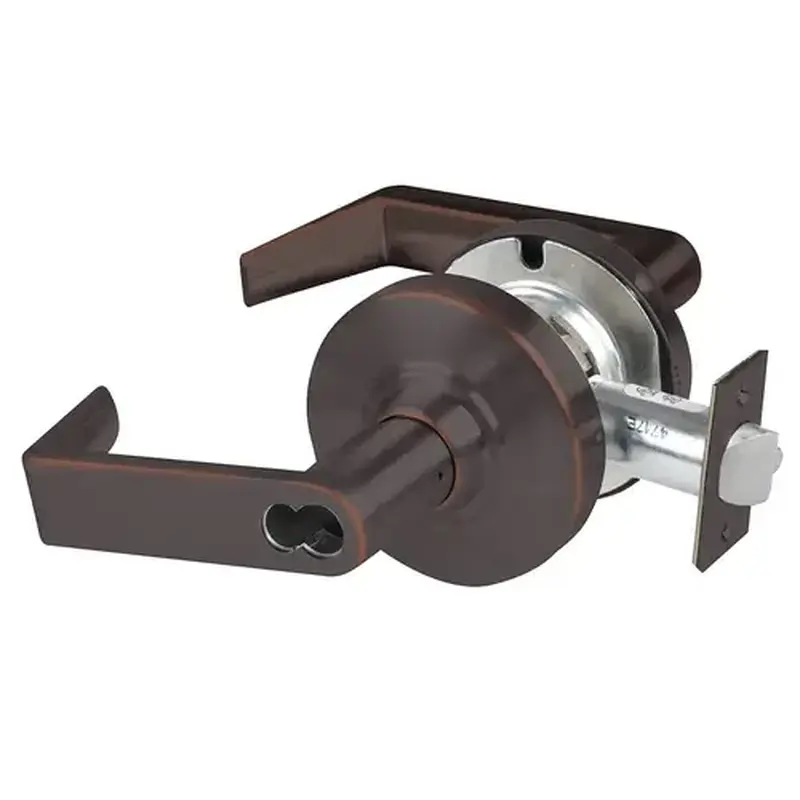 Schlage Commercial ND53BDRHO643E ND Series Entry Small Format Less Core Rhodes with 13-247 Latch 10-025 Strike Aged Bronze Finish