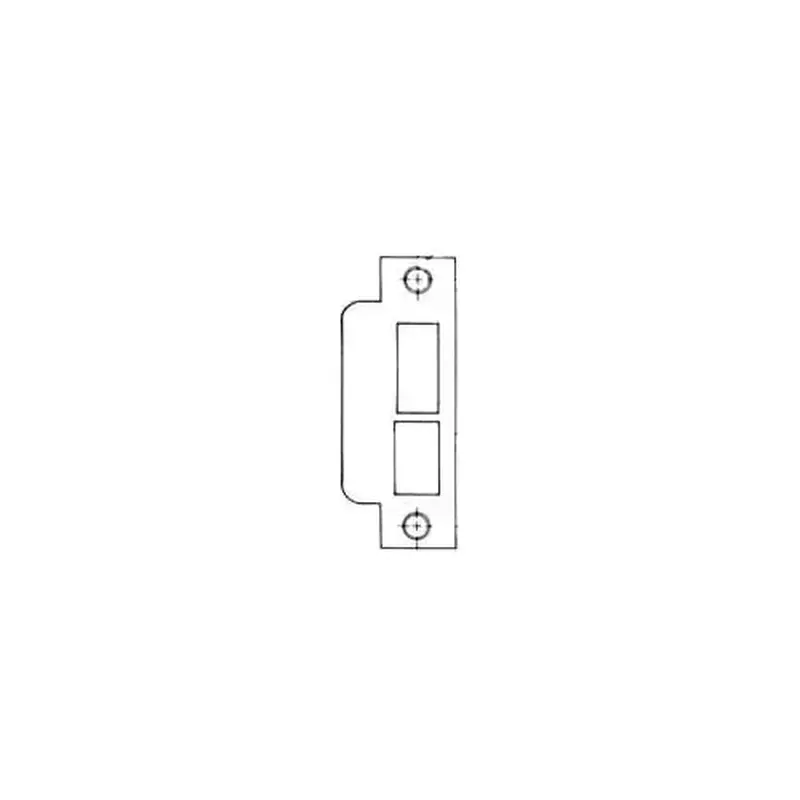 Baldwin 6037003L178 Left Hand 1-7/8" Extended Lip ASA Strike For 2-3/4" Backset Latch, Deadbolt, Auxiliary Latch Lifetime Brass Finish