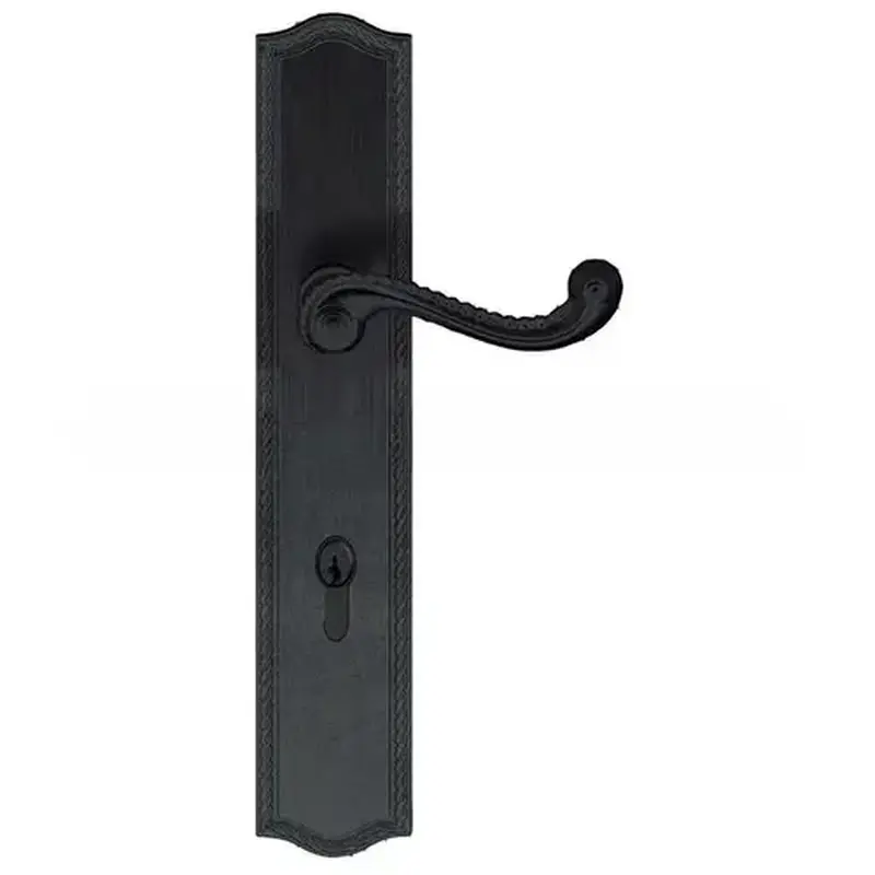 Baldwin MP009402ACT4X Bristol Multi Point Trim Keyed Entry with Turn Knob Configuration 4 Minus Lever Distressed Oil Rubbed Bronze Finish