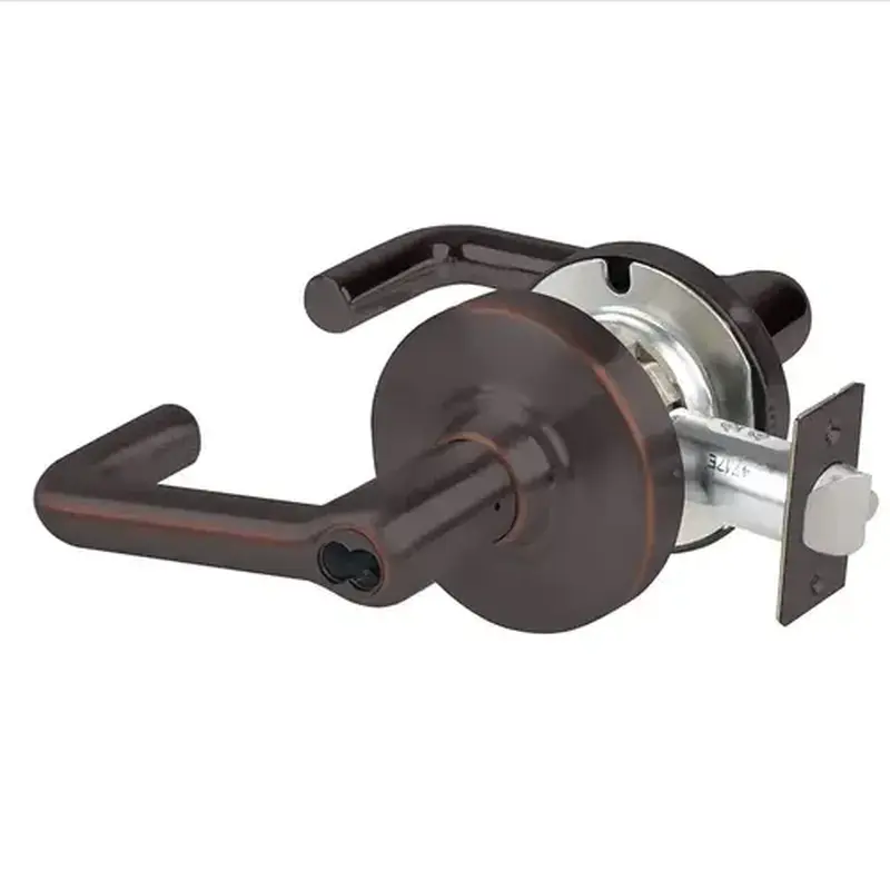 Schlage Commercial ND94JDTLR643E ND Series Vandlgard Classroom Large Format Less Core Tubular with 13-247 Latch 10-025 Strike Aged Bronze Finish