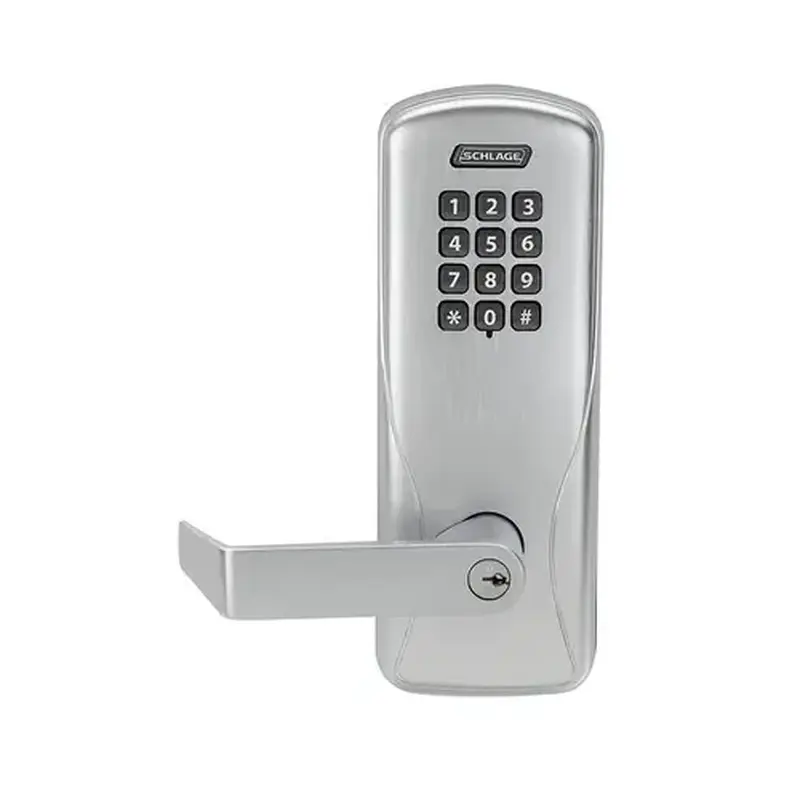 Schlage Electronics CO200CY40KPRHO625PR Electric Cylindrical Lock Bright Chrome