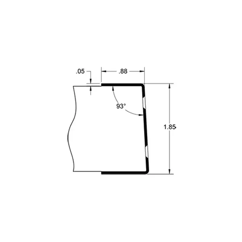 Hager 039042 182P 38" US32D Satin Stainless Steel