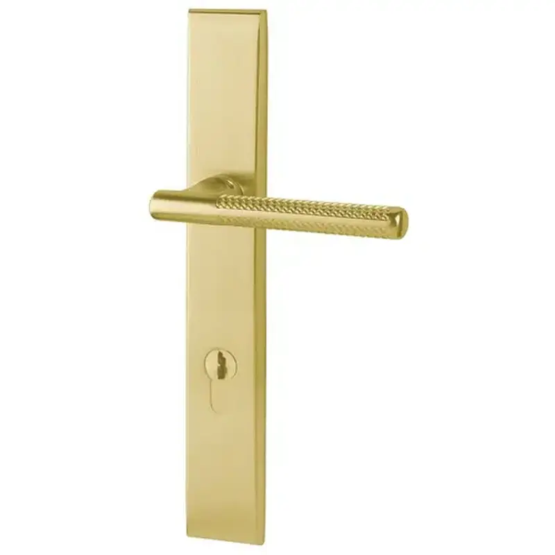 Baldwin MP013060FDP4 Lakeshore Multi Point Trim Passage Configuration 4 Satin Brass with Brown Finish